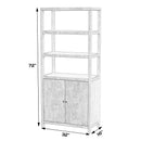 Nora 32 in W. x 72 in. H Wood 3- Tier Etagere Bookcase by Butler Specialty Company