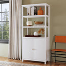 Nora 32 in W. x 72 in. H Wood 3- Tier Etagere Bookcase by Butler Specialty Company