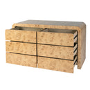 Cora 60.5 in. W Burl Wood 6 Drawer Dresser by Butler Specialty Company