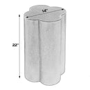 Colmar 14 in. W Novelty Clover Shaped Metal End Table by Butler Specialty Company