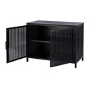 Worthington 35.5 in. W Iron and Glass Accent Storage Chest with 1 Interior Shelf by Butler Specialty Company