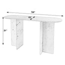 Vienna 54 in. W Rectangular 100% Marble Console/Sofa Table by Butler Specialty Company