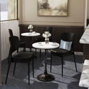 Elio 24 in. W Round Marble and Iron Side Accent Table by Butler Specialty Company