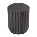 Ava 15 in. W Round Iron Fluted Side Table by Butler Specialty Company