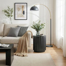 Ava 15 in. W Round Iron Fluted Side Table by Butler Specialty Company