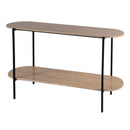 Rinaldi 48 in. W Elongated Marble and Iron 2-Tier Console Table by Butler Specialty Company