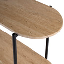Rinaldi 48 in. W Elongated Marble and Iron 2-Tier Console Table by Butler Specialty Company