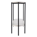 Renaldo 49.5 in. W Elongated Marble and Iron 2-Tier Console Table by Butler Specialty Company