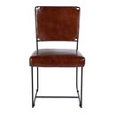Nevin 19 in. Seat Height Leather and Iron Dining Side Chair by Butler Specialty Company