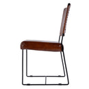 Nevin 19 in. Seat Height Leather and Iron Dining Side Chair by Butler Specialty Company
