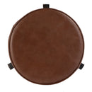 Knight 22 in. - 29 in. Adjustable Height Leather and Iron Bar Stool by Butler Specialty Company