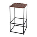 Lowell 30 in. Seat Height Leather and Iron Backless Bar Stool with Footrest by Butler Specialty Company
