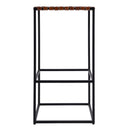 Lowell 30 in. Seat Height Leather and Iron Backless Bar Stool with Footrest by Butler Specialty Company