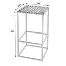 Lowell 30 in. Seat Height Leather and Iron Backless Bar Stool with Footrest by Butler Specialty Company