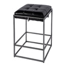 Dudley 26 in. Seat Height Leather and Iron Backless Counter Height Stool with Footrest by Butler Specialty Company