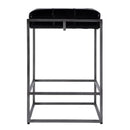 Dudley 26 in. Seat Height Leather and Iron Backless Counter Height Stool with Footrest by Butler Specialty Company