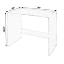 Solara 36 in. W Rectangular Acrylic Desk by Butler Specialty Company