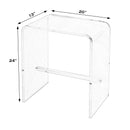 Corsica 20 in. W Rectangular Acrylic Side Table by Butler Specialty Company