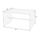 Corsica 32 in. W Rectangular Acrylic Coffee Table by Butler Specialty Company