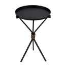 Lucca 14 in. W Round Aluminum and Iron Side Table with Tripod Shaped Base by Butler Specialty Company