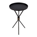 Lucca 14 in. W Round Aluminum and Iron Side Table with Tripod Shaped Base by Butler Specialty Company