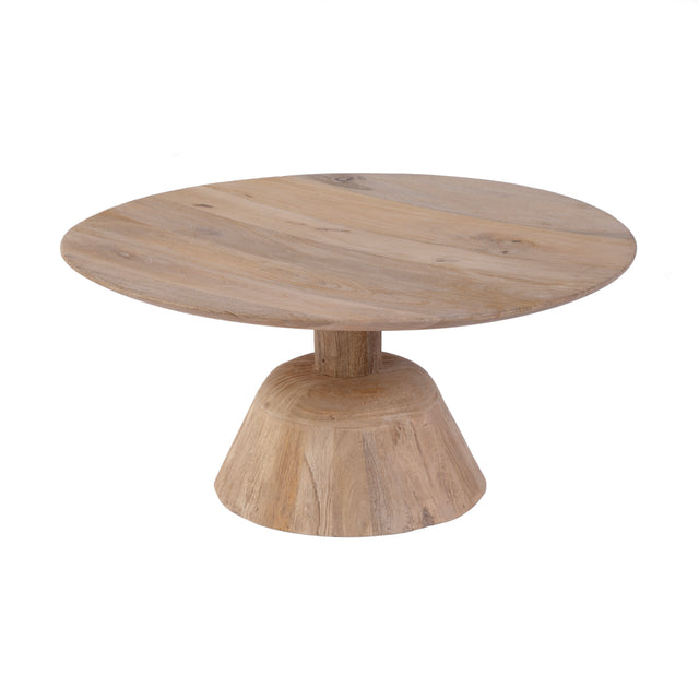 Carmine 30 in. W Round Wood Petite Pedestal Base Coffee Table by Butler Specialty Company