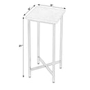 Paulina 9 in. W Square Marble and Iron End Table by Butler Specialty Company