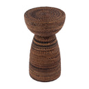 Bagshawe 13 in. W Round Wood and Abaca Rope Inlay Drum Side Table by Butler Specialty Company