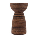 Bagshawe 13 in. W Round Wood and Abaca Rope Inlay Drum Side Table by Butler Specialty Company