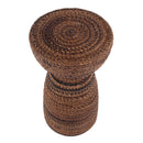 Bagshawe 13 in. W Round Wood and Abaca Rope Inlay Drum Side Table by Butler Specialty Company