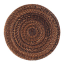 Bagshawe 13 in. W Round Wood and Abaca Rope Inlay Drum Side Table by Butler Specialty Company
