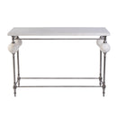 Amadeo 49 in. W Rectangular Stone and Metal Console Table by Butler Specialty Company