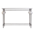 Amadeo 49 in. W Rectangular Stone and Metal Console Table by Butler Specialty Company