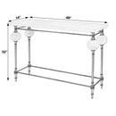 Amadeo 49 in. W Rectangular Stone and Metal Console Table by Butler Specialty Company