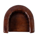 Rockford 19 in. Seat Height Leather and Iron Barrel Accent Chair by Butler Specialty Company