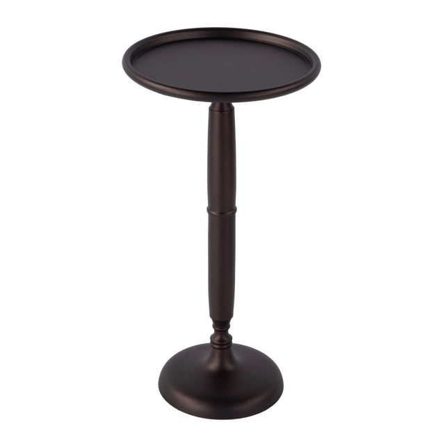 Alexi 12 in. W Round All Metal Pedestal Base End Table by Butler Specialty Company