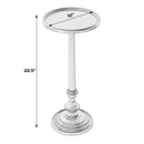 Astoria 10 in. W Round Metal Pedestal Base End Table by Butler Specialty Company