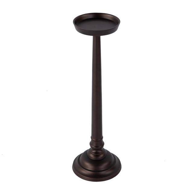 Tilly 7 in. W Round All Metal Pedestal Base End Table by Butler Specialty Company