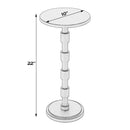 Delano 10 in. W Round All Metal Pedestal Base End Table by Butler Specialty Company