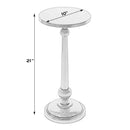 Sterling 10 in. W Round All Metal Pedestal Base End Table by Butler Specialty Company