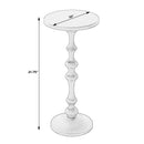 Passeo 10 in. W Round All Metal Pedestal Base End Table by Butler Specialty Company