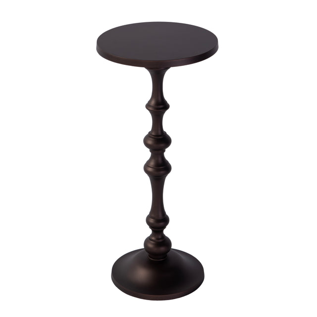 Passeo 10 in. W Round All Metal Pedestal Base End Table by Butler Specialty Company