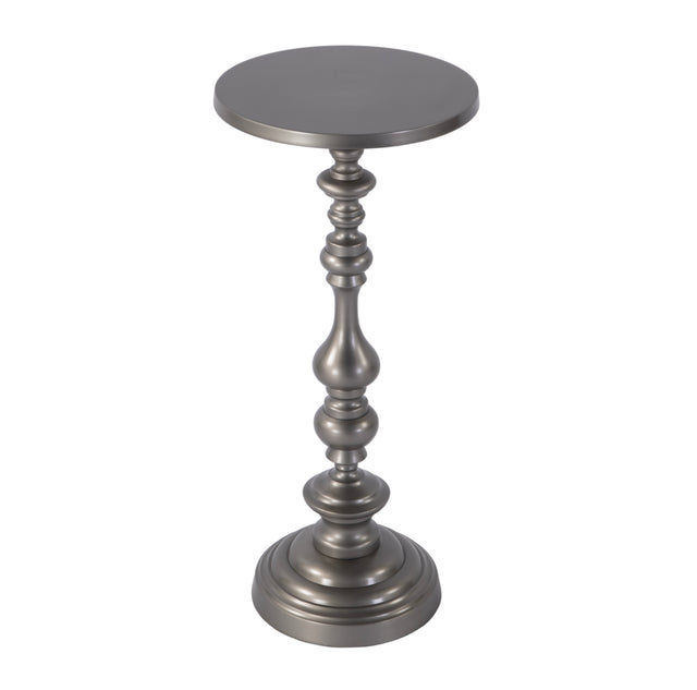 Mario 10 in. W Round All Metal Pedestal Base End Table by Butler Specialty Company