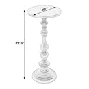 Mario 10 in. W Round All Metal Pedestal Base End Table by Butler Specialty Company