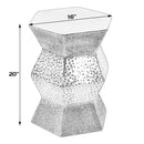 Renzo 16 in. W Stainless Steel Modern End Table by Butler Specialty Company