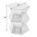 Renzo 16 in. W Stainless Steel Modern End Table by Butler Specialty Company