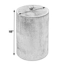 Tundra 12 in. W Round Stainless Steel End Table by Butler Specialty Company