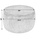 Sahara 31.5 in. W Round Stainless Steel Coffee Table by Butler Specialty Company