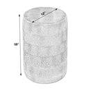 Sahara 12 in. W Round Stainless Steel End Table by Butler Specialty Company