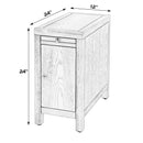 Nora 12 in. W Rectangular Wood 1 Door Narrow End Table with Pull-Out Tray by Butler Specialty Company